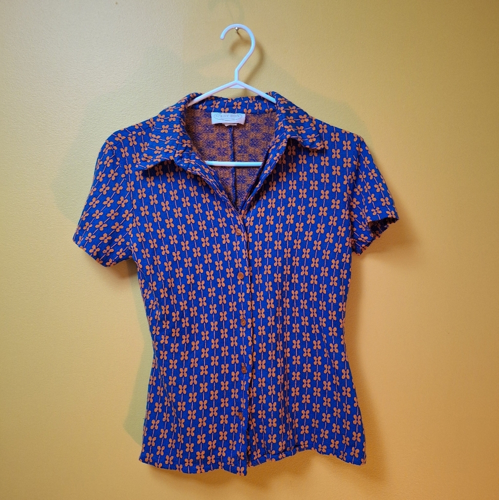 Vintage Flower Power Blouse